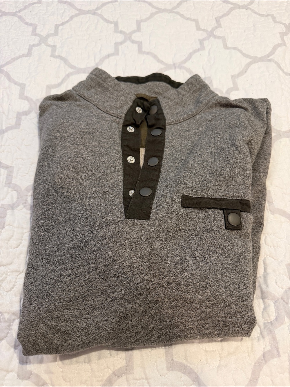 UNTUCKit Men's Snap Fleece Pullover